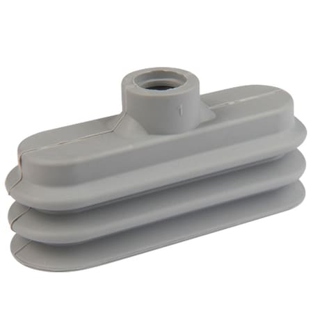 Fipa Oval vacuum cup 75x25 mm, NBR grey 138.75x25.004.1